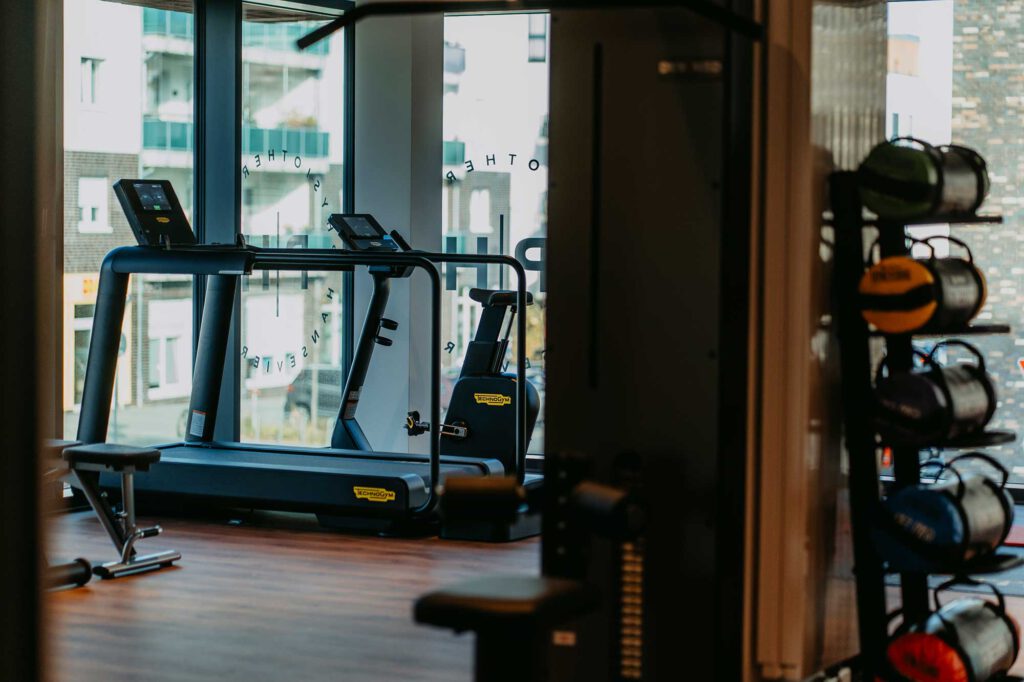 Blick auf ein Cardiogerät in der Physiotherapie Hanseviertel.